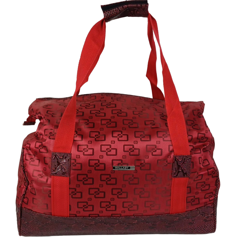 Дорожная сумка, саквояж 25L Wallaby красный квадраты