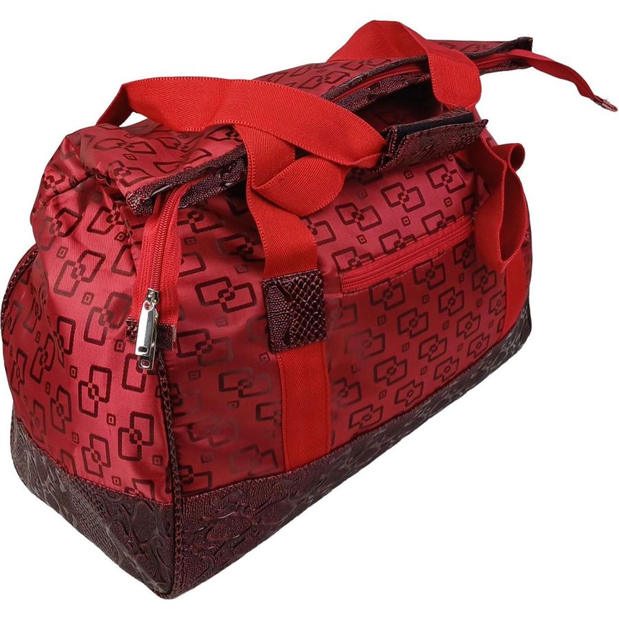 Дорожная сумка, саквояж 25L Wallaby красный квадраты