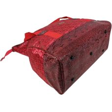 Дорожная сумка, саквояж 25L Wallaby красный квадраты