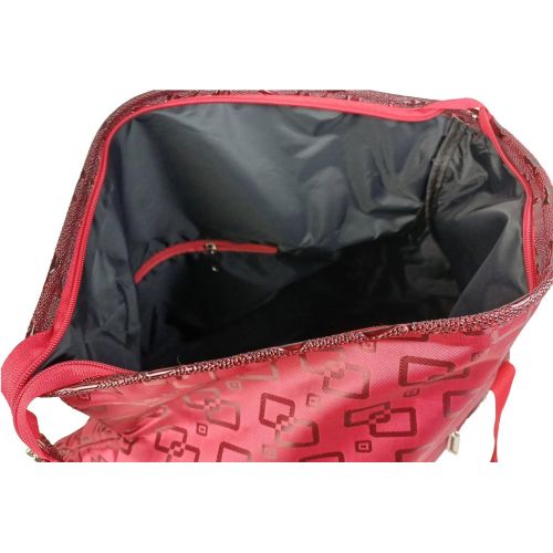 Дорожная сумка, саквояж 25L Wallaby красный квадраты