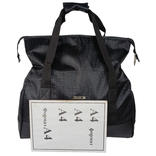 Сумка дорожная саквояж Wallaby 25 л 48×30×20 см Черная