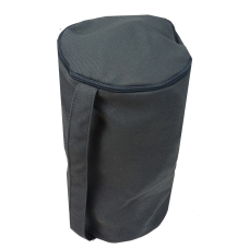 Косметичка Novitesse тканевая цилиндрическая 25х15 см Серая