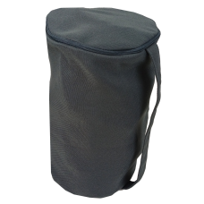 Косметичка Novitesse тканевая цилиндрическая 25х15 см Серая