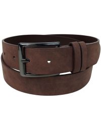 Ремень мужской WBL Trading из искусственного нубука 3,3 см Коричневый