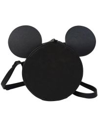 Сумка детская C&A Mickey Mouse из экокожи для девочки 17х17 см Черная