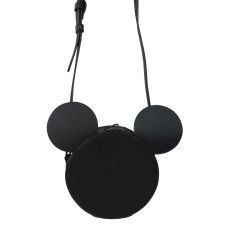 Сумка детская C&A Mickey Mouse из экокожи для девочки 17х17 см Черная
