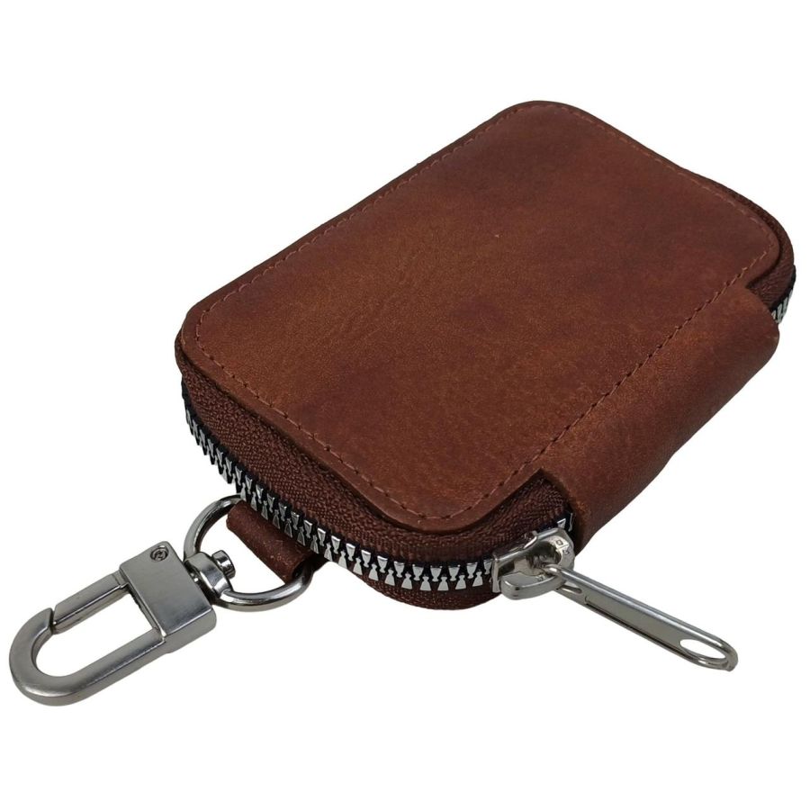 Ключница Luxury Key Case натуральная кожа Коричневая