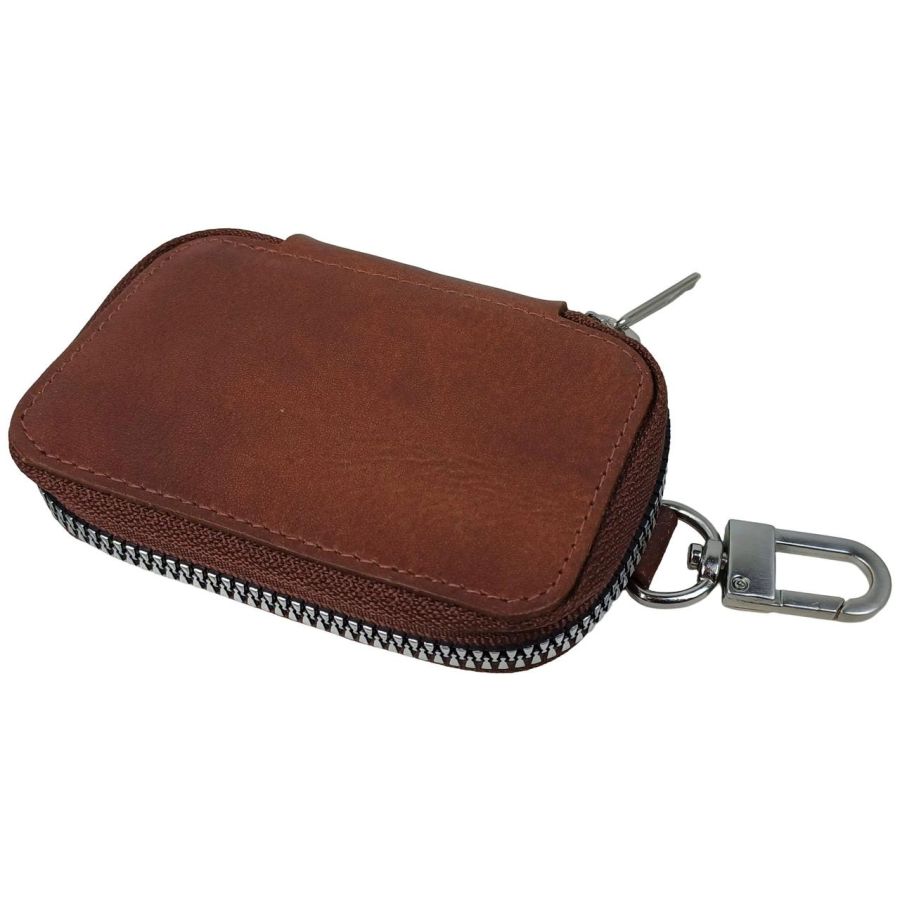 Ключница Luxury Key Case натуральная кожа Коричневая