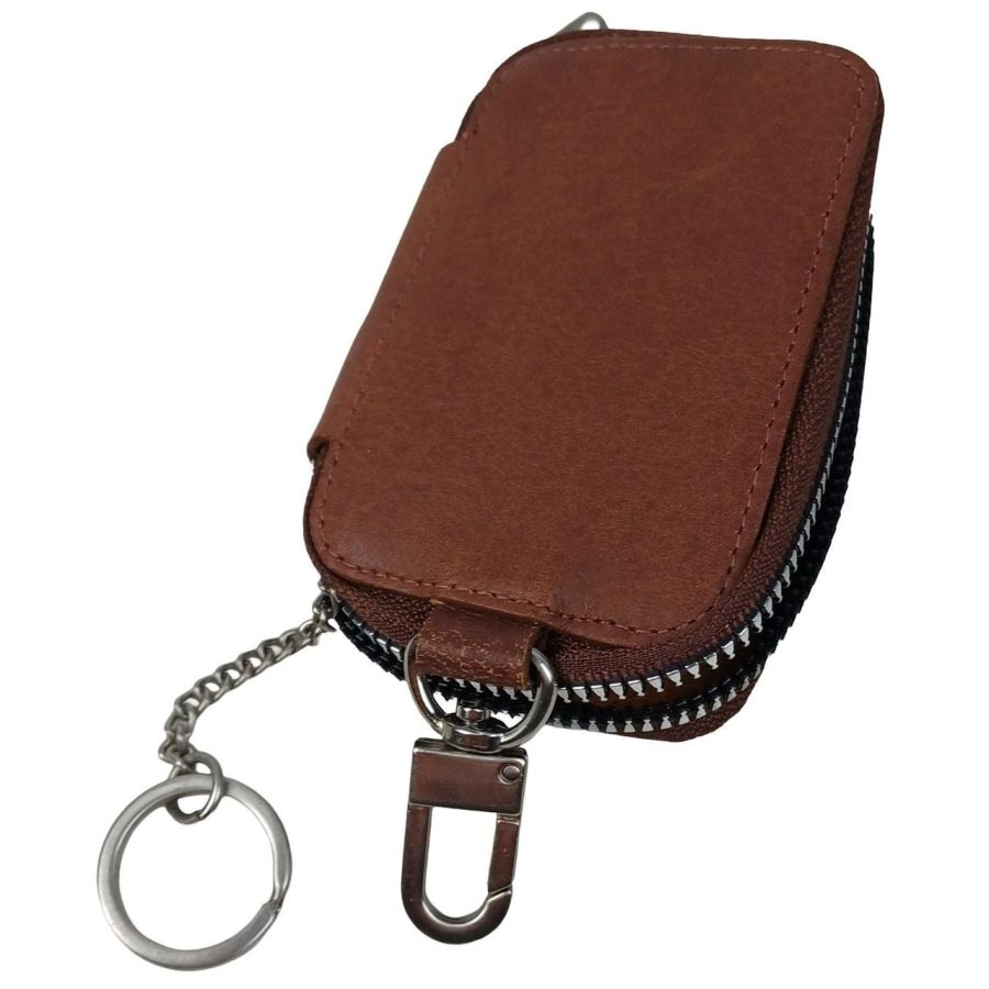 Ключница Luxury Key Case натуральная кожа Коричневая