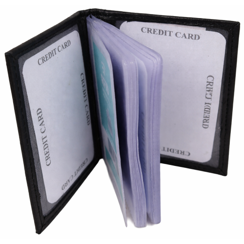 Картхолдер Dugros RFID защита натуральная кожа Черный