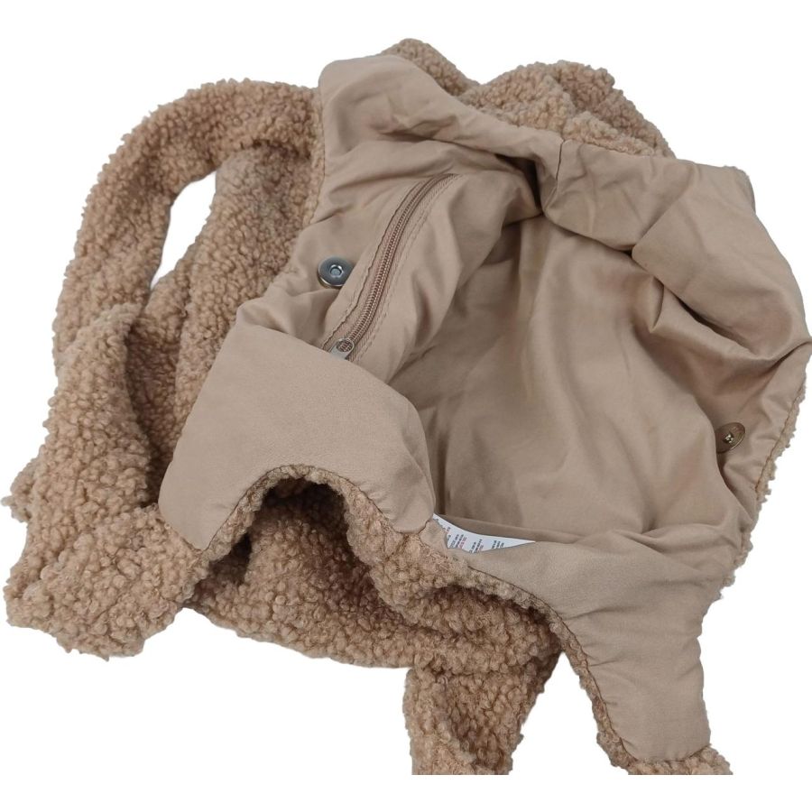 Женская плюшевая сумка Teddy Shopper Arovo коричневая