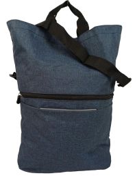 Велосумка сумка на багажник, сумка для покупок 2 в 1, 18L Walfort синяя