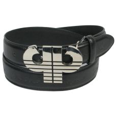 Ремень PellePelle Мужской Под джинсы С бляхой Черный
