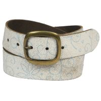 Ремень Vanzetti Женский Винтажный Натуральная кожа Бежевый