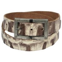 Ремень Vanzetti Женский Винтажный Натуральная кожа Бежевый