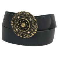 Ремень Vanzetti Женский Натуральная кожа Черный