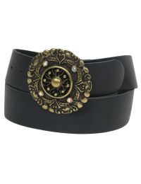 Ремень Vanzetti Женский Натуральная кожа Черный