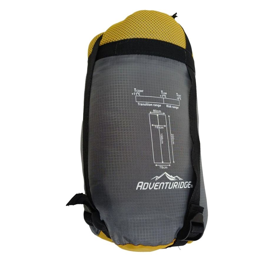 Спальник Adventuridge Летний Прямоугольный +11°С Полиэстер Серый