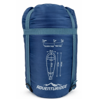 Спальный мешок-мумия Adventuridge +2°C 230 см Синий