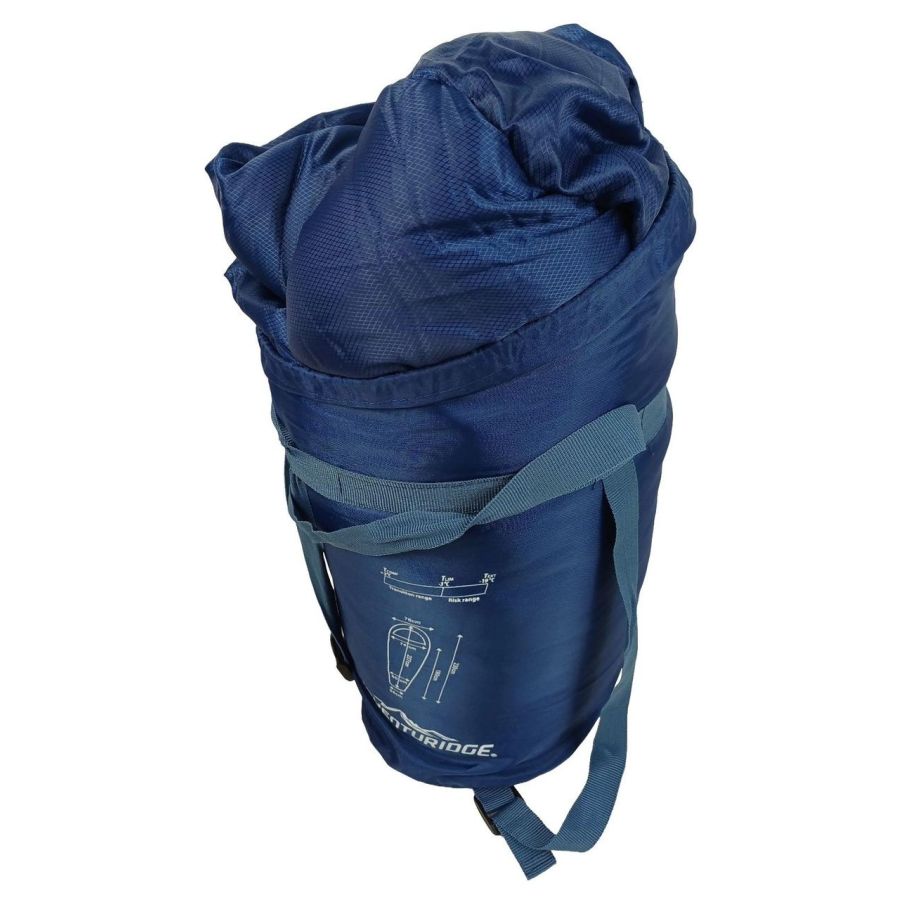 Спальный мешок-мумия Adventuridge +2°C 230 см Синий