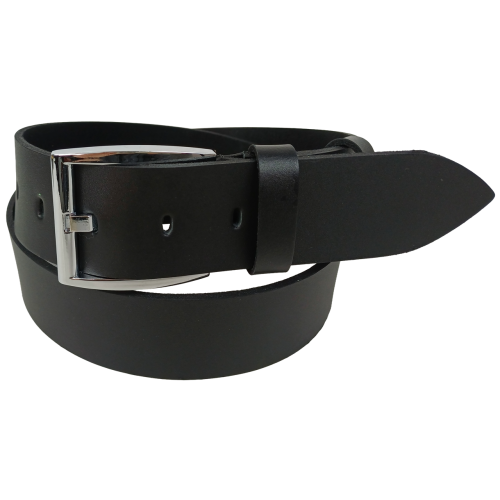 Ремень Skipper Мужской Широкий Натуральная кожа Черный