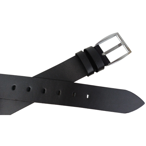 Ремень Skipper Мужской Широкий Натуральная кожа Черный