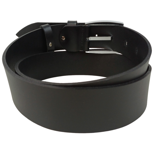 Ремень Skipper Мужской Широкий Натуральная кожа Черный