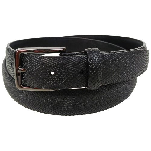 Ремень WBL Trading мужской натуральная кожа Черный