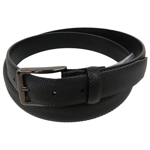 Ремень WBL Trading мужской натуральная кожа Черный