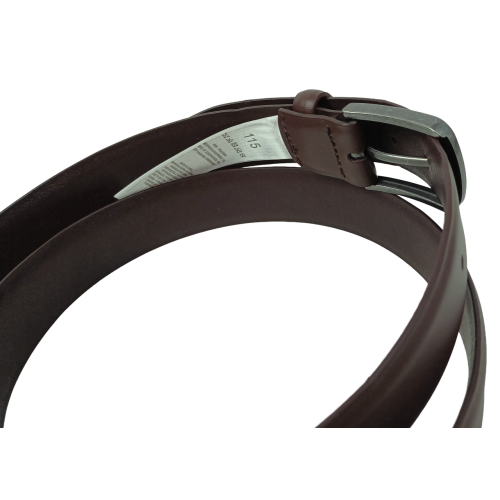 Ремень WBL Trading Мужской Натуральная кожа Темно-коричневый