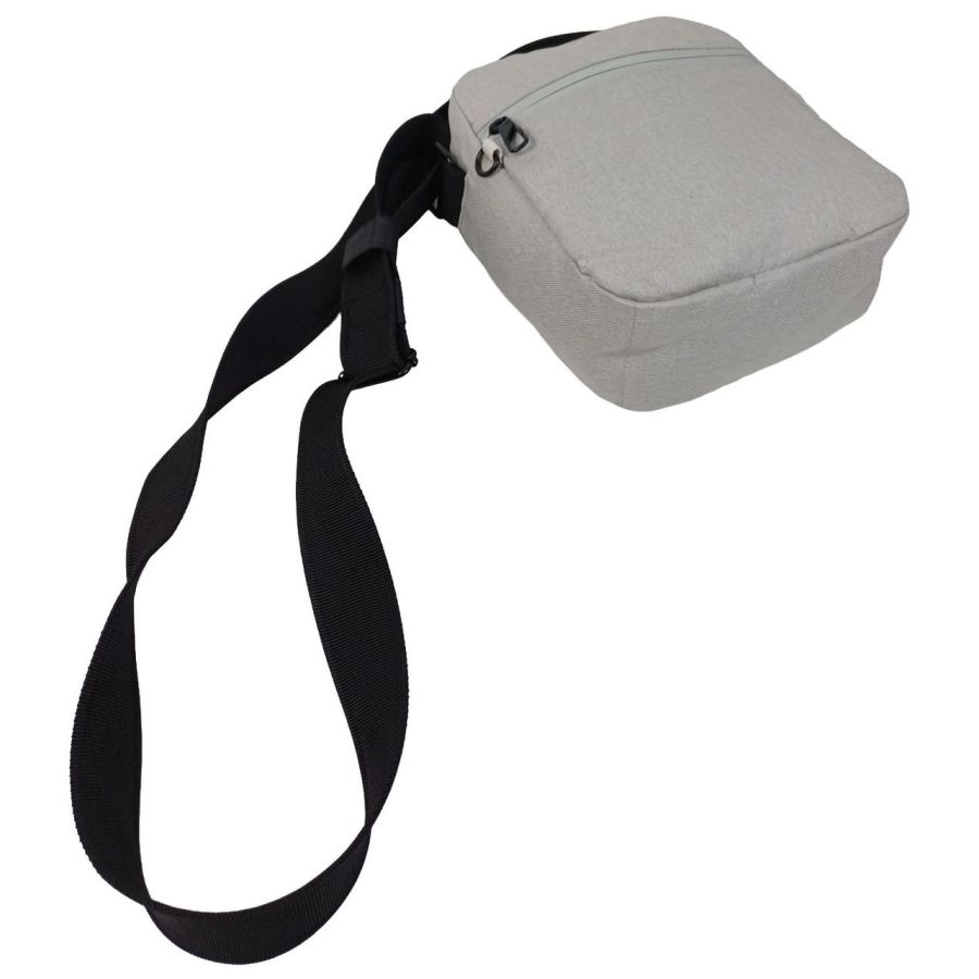 Сумка LS Мужская Антивор RFID защита Полиэстер Светло-серая