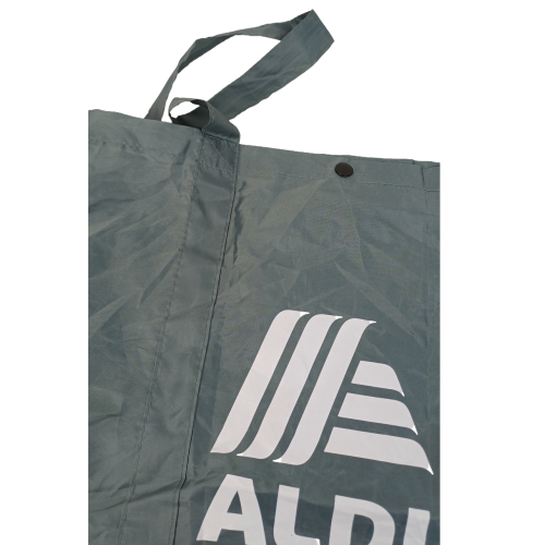 Сумка-рюкзак Aldi легкая складная шопер 48х38 см Серая