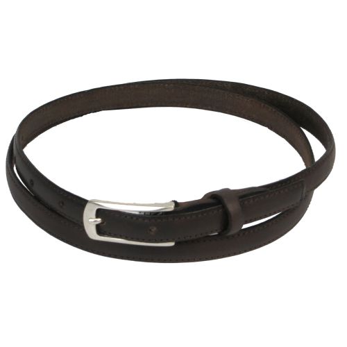 Ремень Vanzetti Женский Винтажный Узкий Натуральная кожа Коричневый