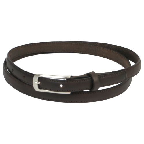 Ремень Vanzetti Женский Винтажный Узкий Натуральная кожа Коричневый