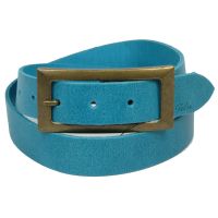 Ремень Tom Tailor женский винтажный натуральная кожа Голубой