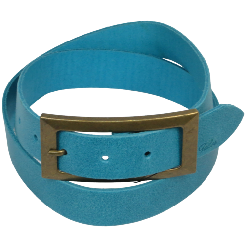 Ремень Tom Tailor женский винтажный натуральная кожа Голубой