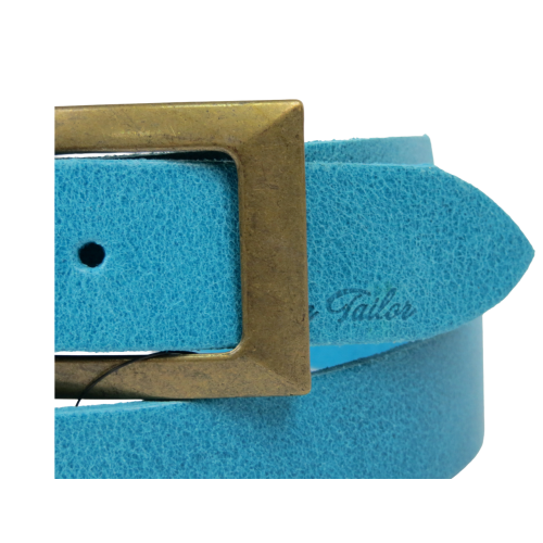 Ремень Tom Tailor женский винтажный натуральная кожа Голубой