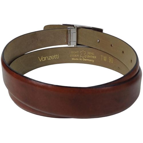 Ремень Vanzetti женский элегантный для брюк натуральная кожа Коричневый