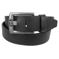 Кожаный ремень под джинсы Tom Tailor черный