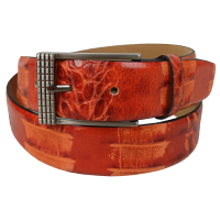 Ремень Vanzetti женский под рептилию натуральная кожа Терракотовый