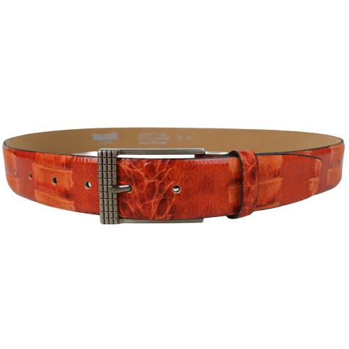 Ремень Vanzetti женский под рептилию натуральная кожа Терракотовый