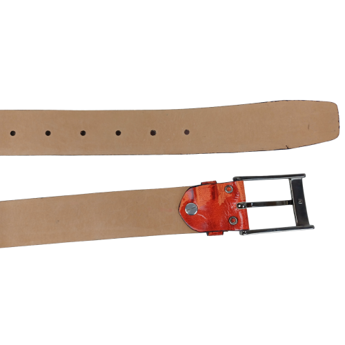 Ремень Vanzetti женский под рептилию натуральная кожа Терракотовый