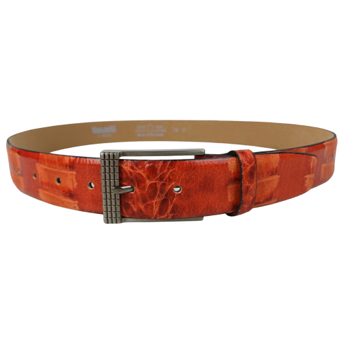 Ремень Vanzetti женский под рептилию натуральная кожа Терракотовый