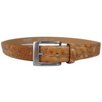 Ремень женский Vanzetti под рептилию 97 см 3 см кожа Коричневый