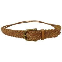 Ремень женский Vanzetti плетеный 128 см 3.5 см кожа Коричневый