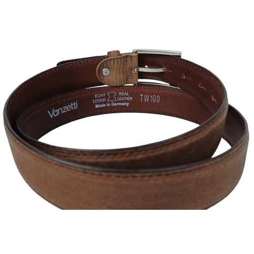 Ремень мужской Vanzetti Vintage 116 см 3.3 см кожа Коричневый