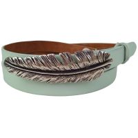 Ремень женский Vanzetti узкий 108 см 2 см кожа Мятный