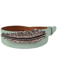 Ремень женский Vanzetti узкий 108 см 2 см кожа Мятный