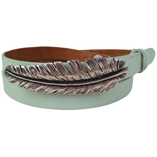 Ремень женский Vanzetti узкий 108 см 2 см кожа Мятный