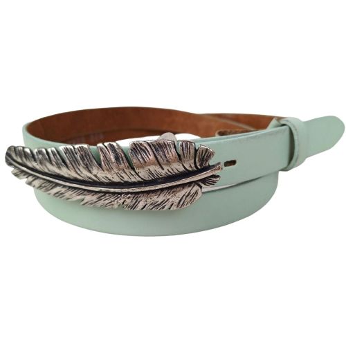 Ремень женский Vanzetti узкий 108 см 2 см кожа Мятный